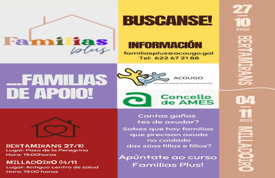 Charla informativa Familias + , Bertamiráns